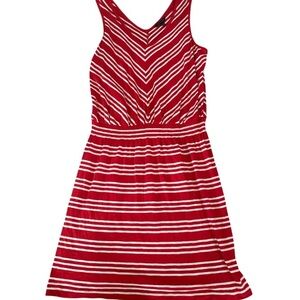 Tommy Hilfiger Red and White Striped Dress